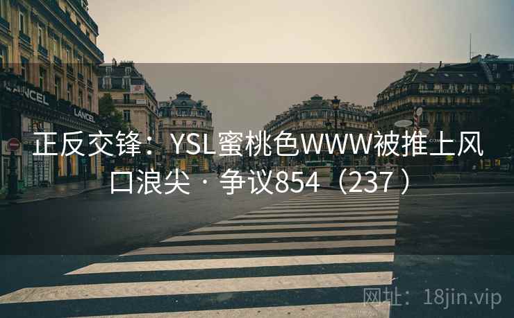 正反交锋:YSL蜜桃色WWW被推上风口浪尖 · 争议854(237 )